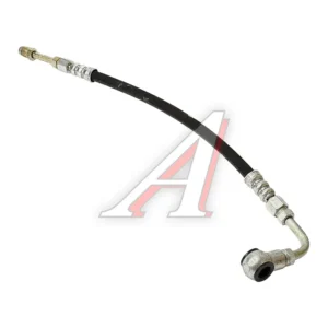 Шланг ГУРа нагнетательный ГАЗ-3308, 3309 L-72см (малый, в пружине 320 bar) "ЛЮКС"