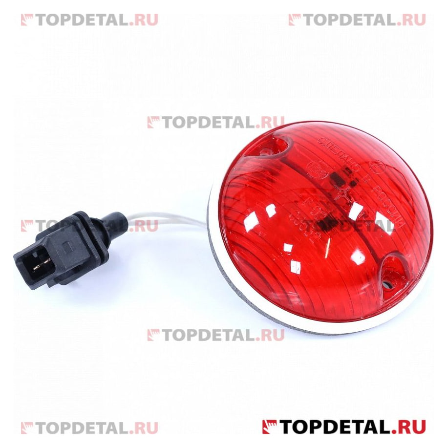 Фонарь габаритный задний красный светодиодный с проводом 12/24V