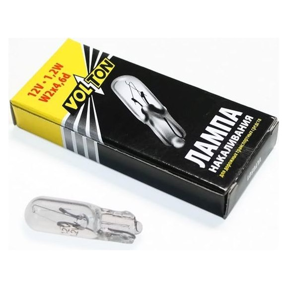Лампа панели приборов 12V T1W