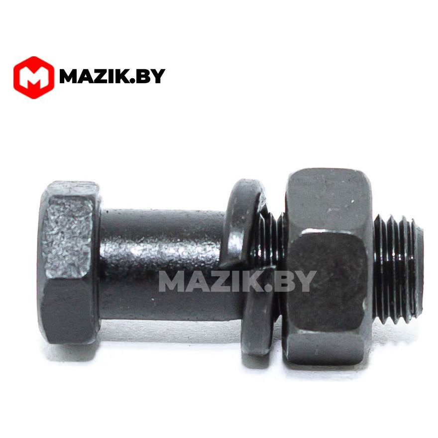 Болт М14х1,5х40 вала карданного с гайкой и гровером (азотированная сталь)
